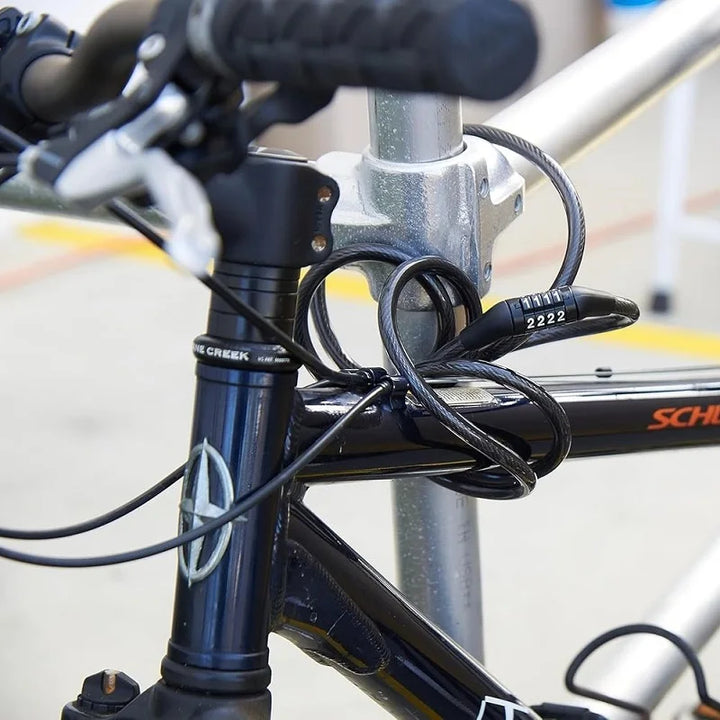 Anti-Theft Bicycle Lock - 4-Digit Password Security with 1-Meter Ultra-Strong Steel Cable