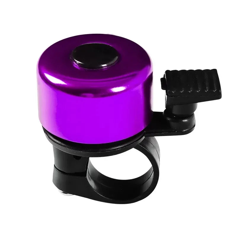 Universal Aluminum Alloy Bike Bell - Crisp Loud Silvery Sound - Anti-Rust Safety Horn for MTB, Road &amp; City Bikes (7 Vibrant Colors)