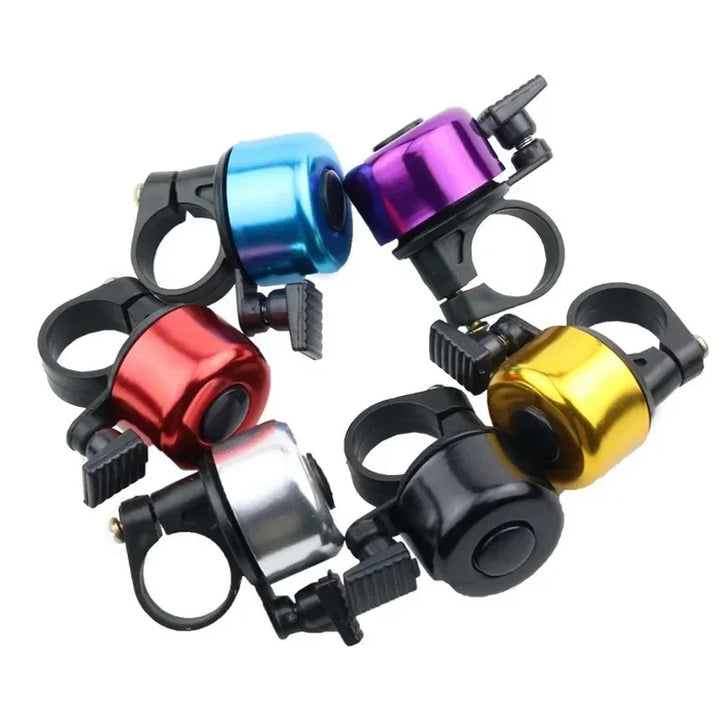 Universal Aluminum Alloy Bike Bell - Crisp Loud Silvery Sound - Anti-Rust Safety Horn for MTB, Road &amp; City Bikes (7 Vibrant Colors)