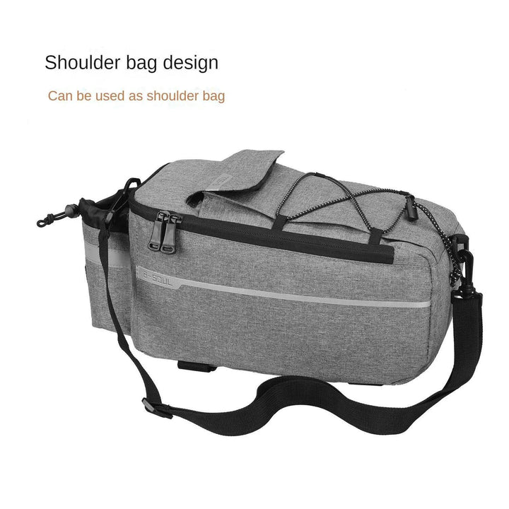 13L Bicycle Carrier Bag - Insulated Rear Rack Trunk Bag - Rainproof Pannier with Bottle Holder &amp; Shoulder Strap for Commuting &amp; Touring