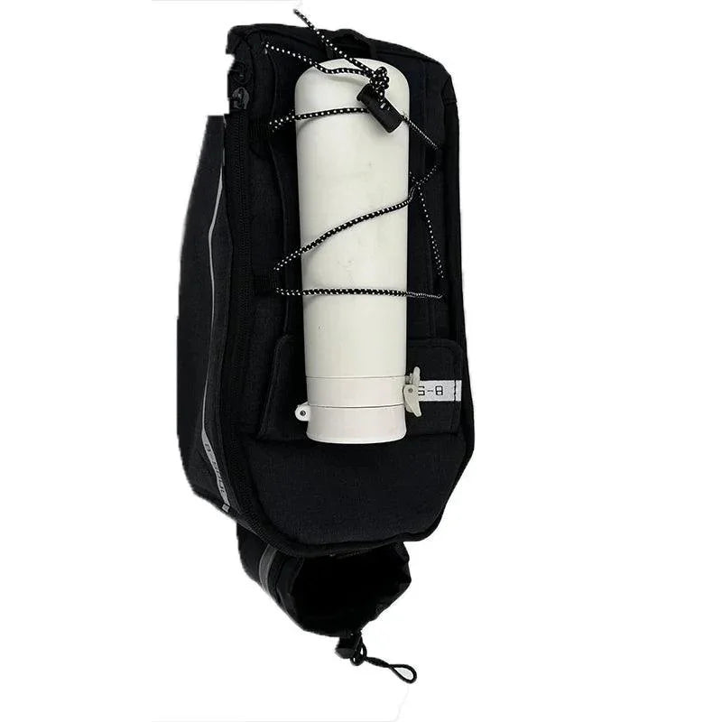 13L Bicycle Carrier Bag - Insulated Rear Rack Trunk Bag - Rainproof Pannier with Bottle Holder &amp; Shoulder Strap for Commuting &amp; Touring