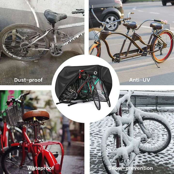 Waterproof Bicycle Cover - All-Weather Rain, Sun, UV &amp; Dust Protection - Windproof Outdoor Bike Storage