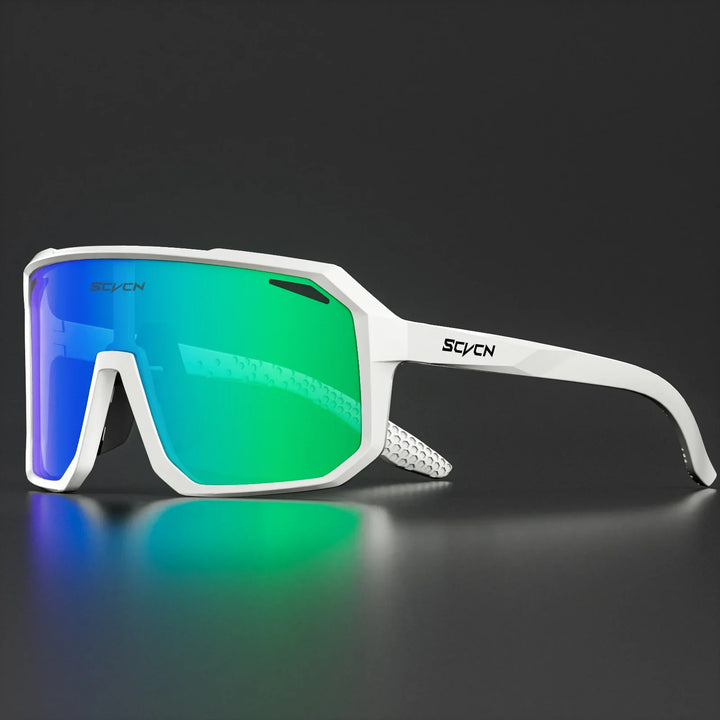 SCVCN S62 Photochromic Cycling Sunglasses - Smart Color Change Lens - UV400 TR-90 Ultralight Eyewear for MTB &amp; Road Bike Racing