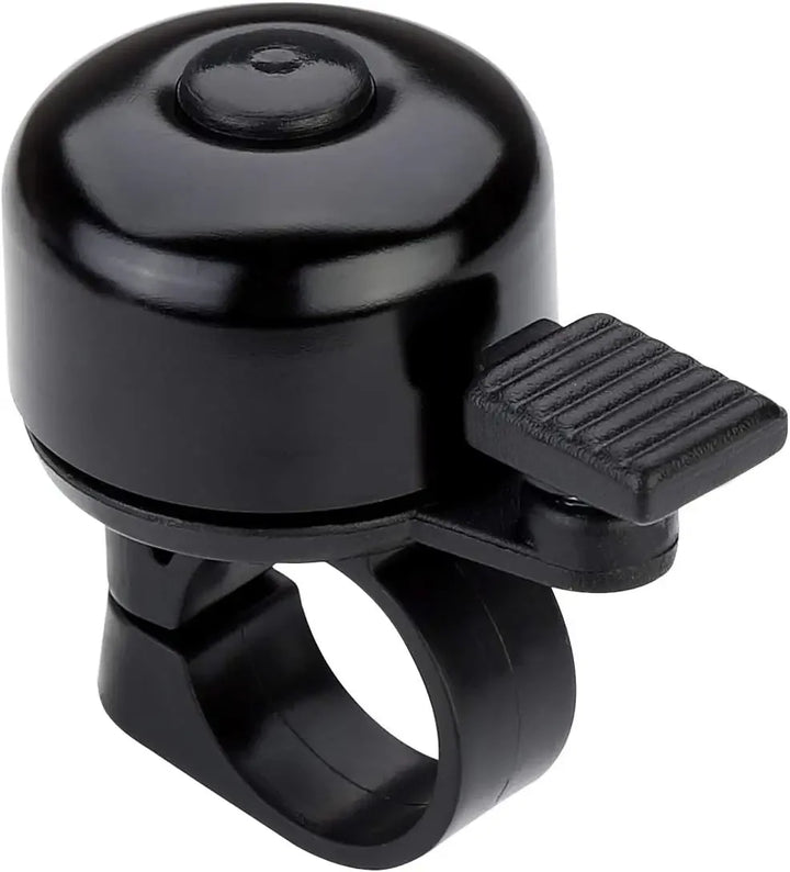 Compact Alloy Bike Bell - Loud Crisp Sound Safety Alarm for Mountain &amp; Road Bikes - Small Size