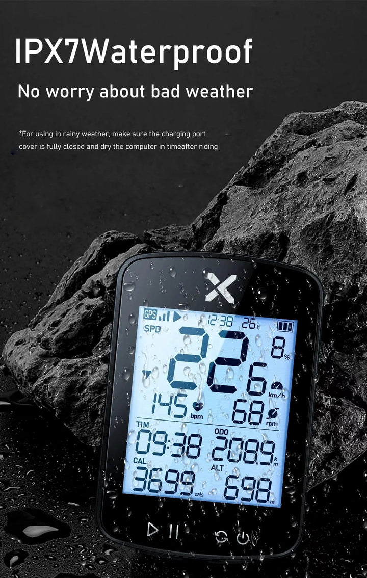 XOSS G+ G2 Smart GPS Bike Computer - 2nd Generation Wireless Cycling Speedometer with ANT+ &amp; Bluetooth for Strava Sync
