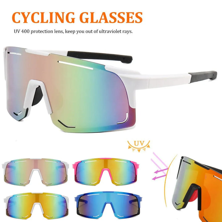 Professional Polarized Cycling Sunglasses - UV400 Protection Windproof Sport Eyewear for Men &amp; Women