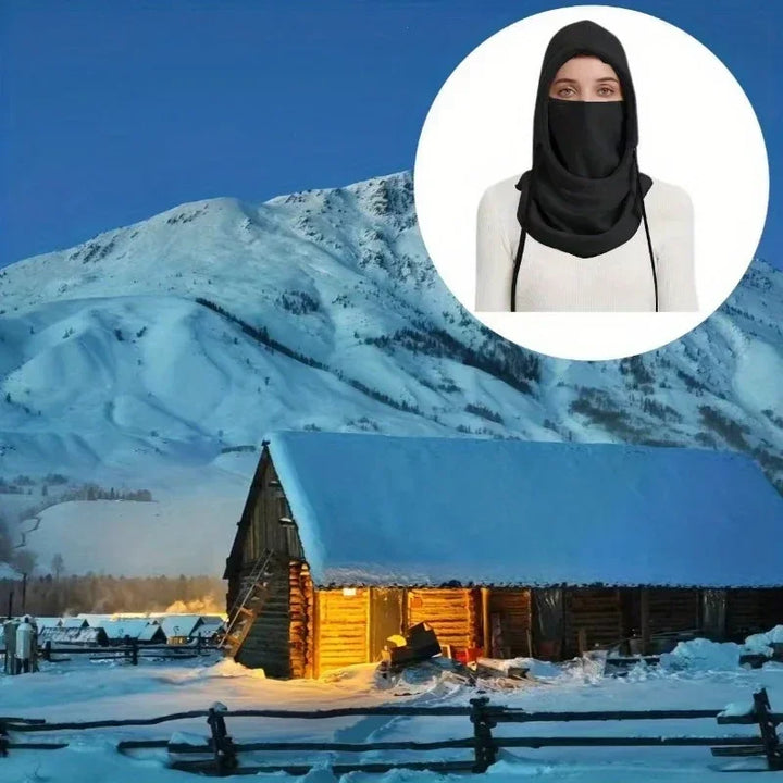 Winter Balaclava Hooded Scarf - Warm Neck Gaiter With Hood For Outdoor