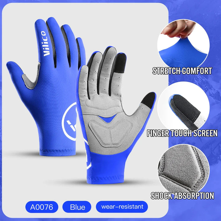 Aero Breaking Wind Cycling Gloves - Anti-Slip Half Finger Racing Mittens for Road Bike Speed