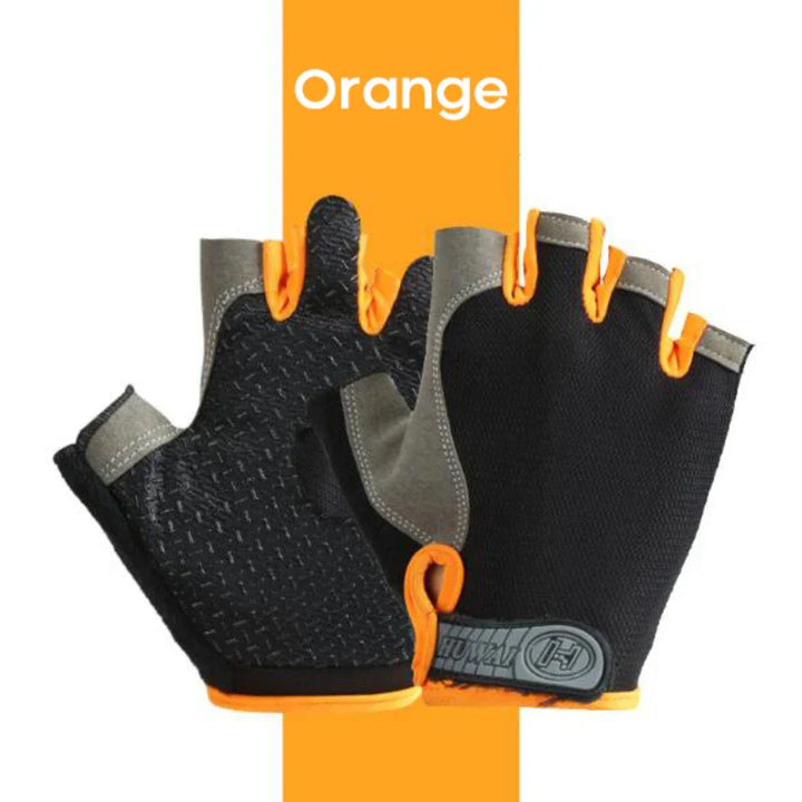 ebikesz Unisex Half Finger Cycling Gloves - Anti-Slip &amp; Anti-Sweat Breathable Mittens for MTB &amp; Road Bikes