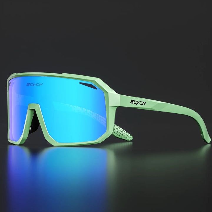SCVCN S62 Photochromic Cycling Sunglasses - Smart Color Change Lens - UV400 TR-90 Ultralight Eyewear for MTB &amp; Road Bike Racing