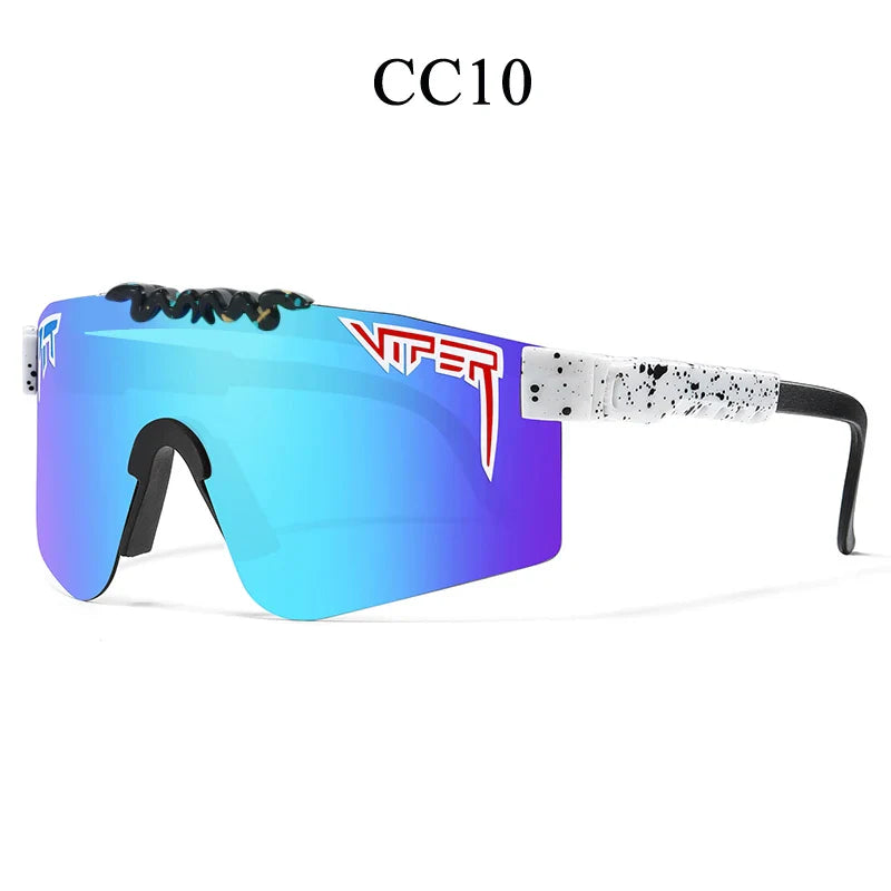 PIT VIPER Professional Cycling Sunglasses - UV400 Protection Shield - Impact Resistant PC Eyewear for Baseball, MTB &amp; Outdoor Sports