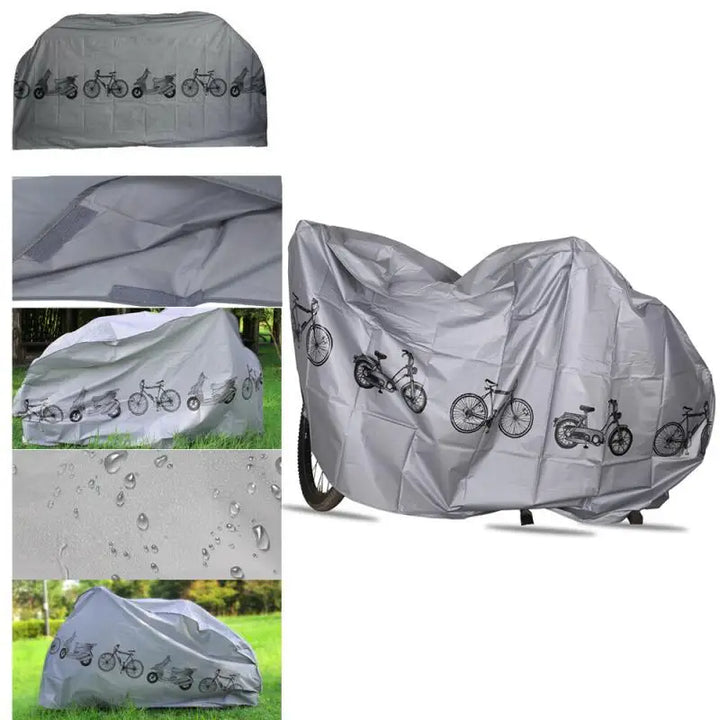 Universal Bicycle Rain Cover - Waterproof &amp; UV Protection Outdoor Bike Cover for MTB &amp; Road Bikes