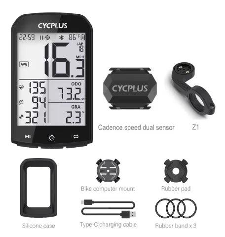 CYCPLUS M1 Smart GPS Bike Computer - 2.9-inch Huge Screen Wireless Speedometer with ANT+ &amp; Bluetooth for Strava Sync