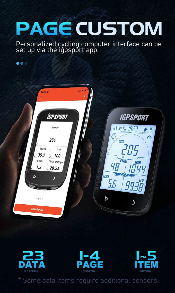 iGPSPORT BSC100S Smart GPS Bike Computer - 40H Battery Life, ANT+ &amp; Bluetooth Sync, Waterproof Cycling Speedometer