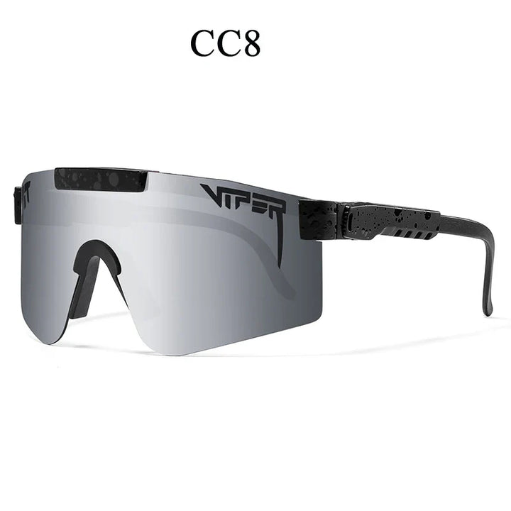 PIT VIPER Outdoor Sport Cycling Sunglasses - UV400 Protection Wide View Eyewear - Tactical Driving &amp; Racing Glasses for Men and Women
