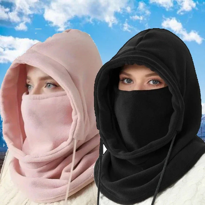 Winter Balaclava Hooded Scarf - Warm Neck Gaiter With Hood For Outdoor