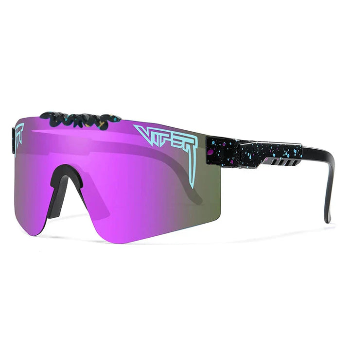 PIT VIPER Professional Cycling Sunglasses - UV400 Protection Shield - Impact Resistant PC Eyewear for Baseball, MTB &amp; Outdoor Sports