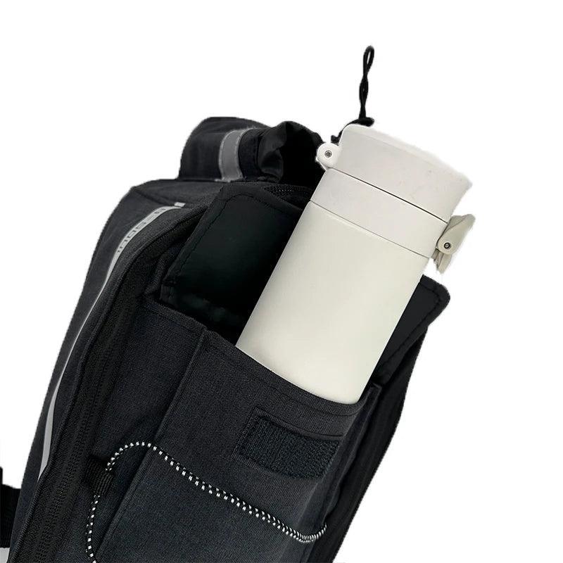13L Bicycle Carrier Bag - Insulated Rear Rack Trunk Bag - Rainproof Pannier with Bottle Holder &amp; Shoulder Strap for Commuting &amp; Touring