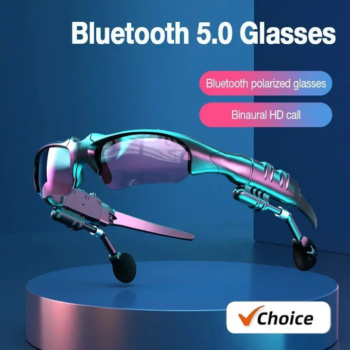 5.0 Bluetooth Smart Glasses - Wireless Stereo Audio Sunglasses with Mic for Driving, Cycling &amp; Outdoor Sports