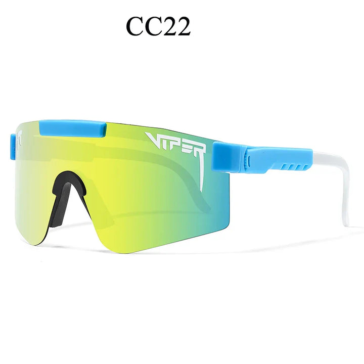 PIT VIPER Professional Cycling Sunglasses - UV400 Protection Shield - Impact Resistant PC Eyewear for Baseball, MTB &amp; Outdoor Sports