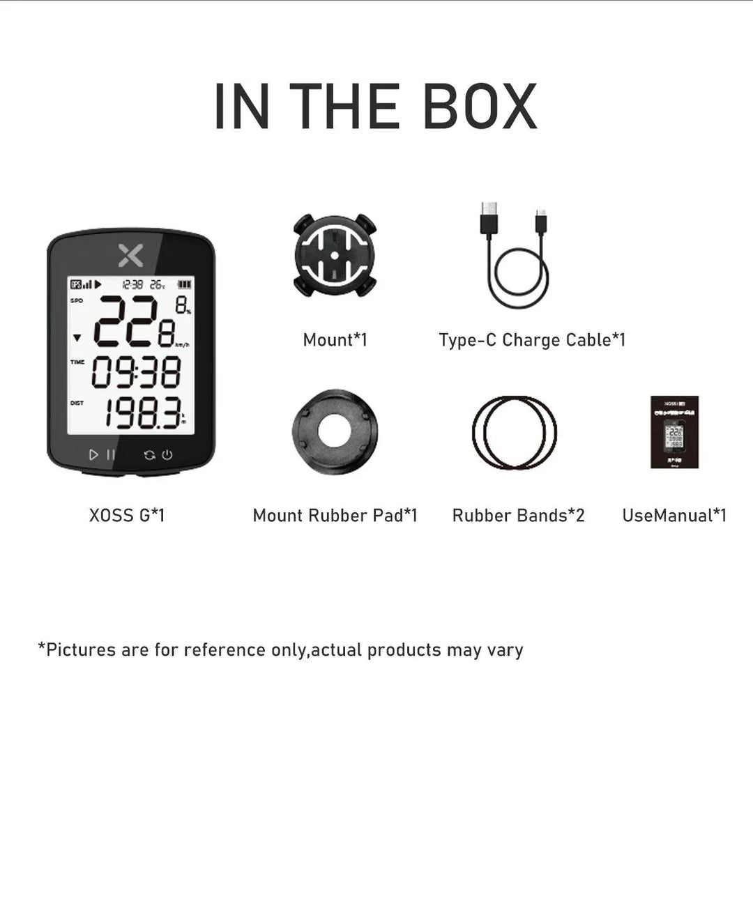 XOSS G+ G2 Smart GPS Bike Computer - 2nd Generation Wireless Cycling Speedometer with ANT+ &amp; Bluetooth for Strava Sync
