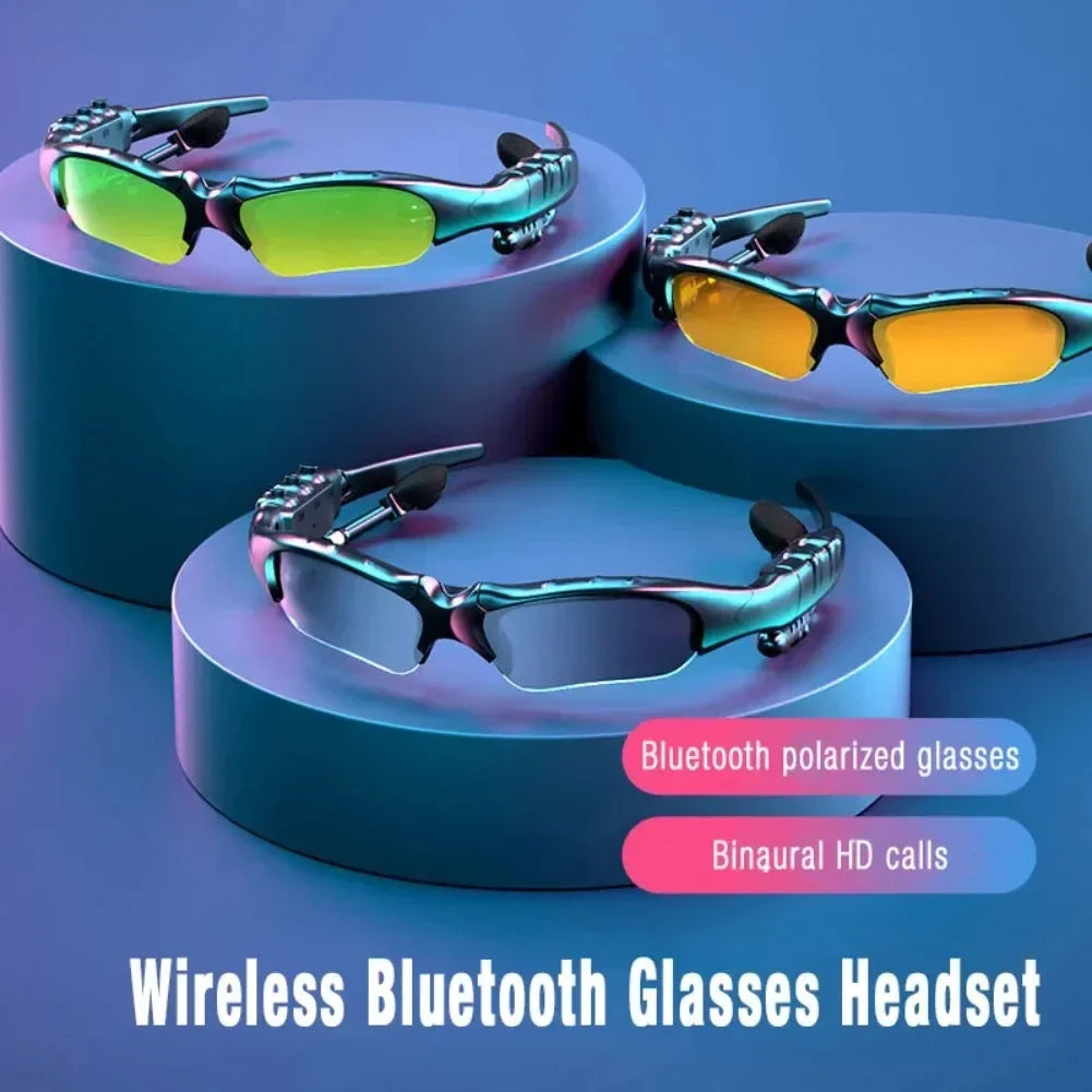 5.0 Bluetooth Smart Glasses - Wireless Stereo Audio Sunglasses with Mic for Driving, Cycling &amp; Outdoor Sports