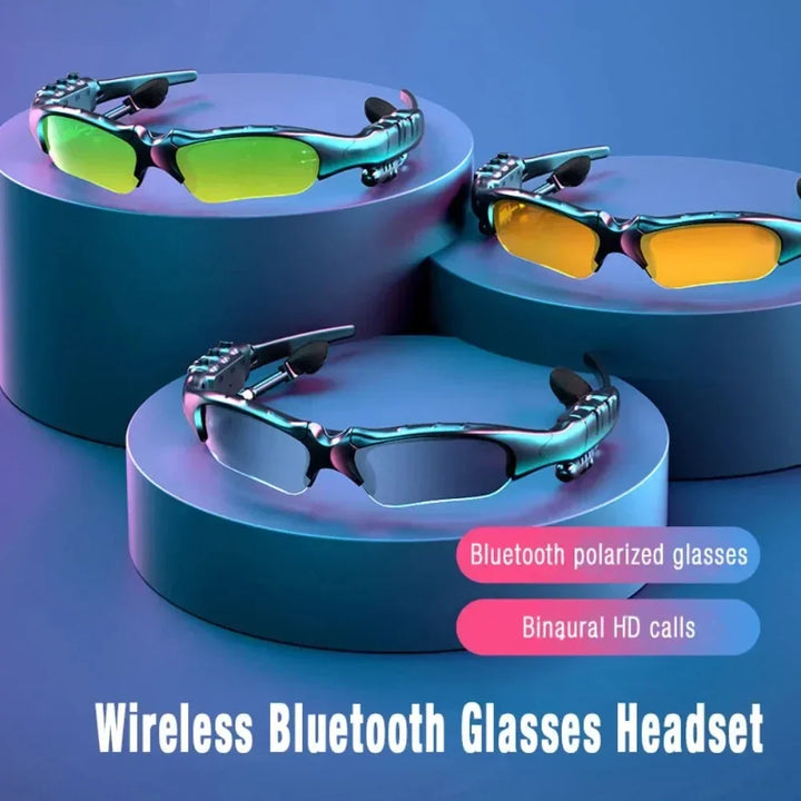 5.0 Bluetooth Smart Glasses - Wireless Stereo Audio Sunglasses with Mic for Driving, Cycling &amp; Outdoor Sports