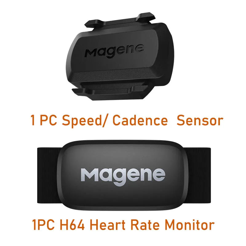 Magene S3+ Speed &amp; Cadence Dual Sensor - ANT+ Bluetooth Wireless Speedmeter - 9g Magnetless Geomagnetic Sensor for Garmin &amp; Wahoo