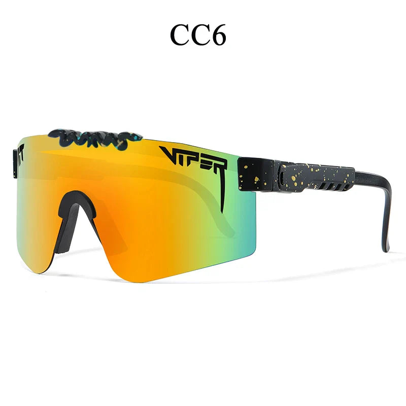 PIT VIPER Professional Cycling Sunglasses - UV400 Protection Shield - Impact Resistant PC Eyewear for Baseball, MTB &amp; Outdoor Sports
