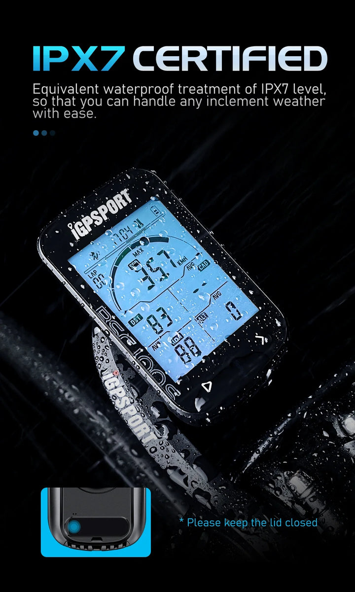 iGPSPORT BSC100S Smart GPS Bike Computer - 40H Battery Life, ANT+ &amp; Bluetooth Sync, Waterproof Cycling Speedometer