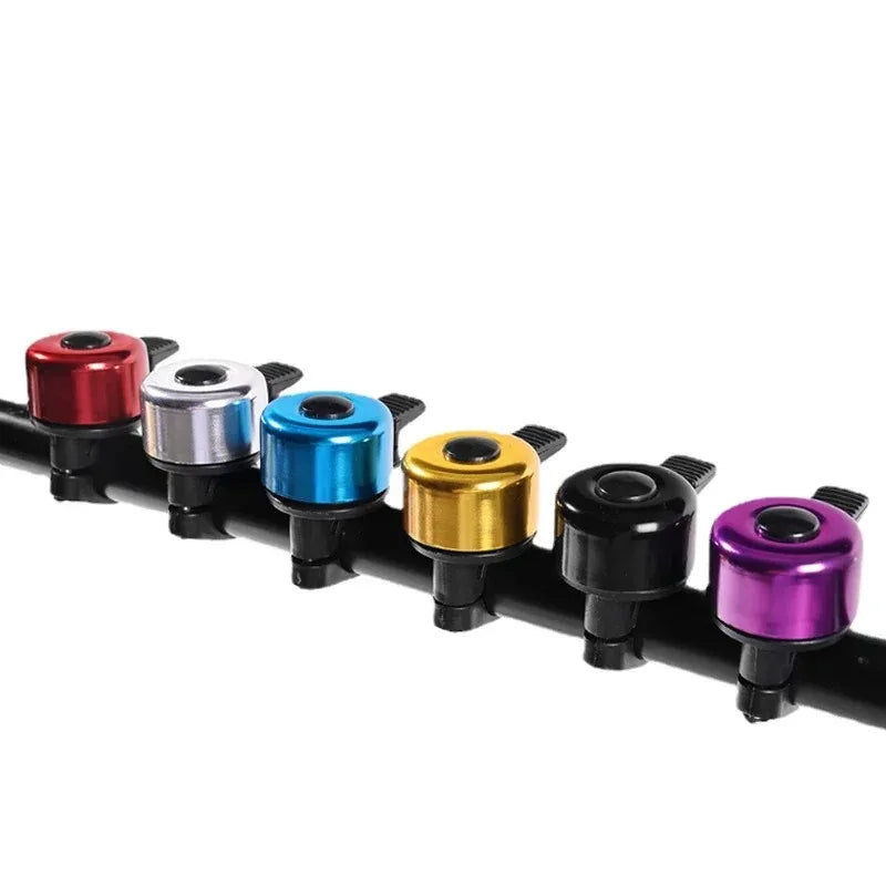 Universal Aluminum Alloy Bike Bell - Crisp Loud Silvery Sound - Anti-Rust Safety Horn for MTB, Road &amp; City Bikes (7 Vibrant Colors)