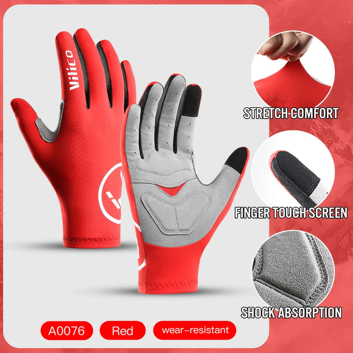 Aero Breaking Wind Cycling Gloves - Anti-Slip Half Finger Racing Mittens for Road Bike Speed