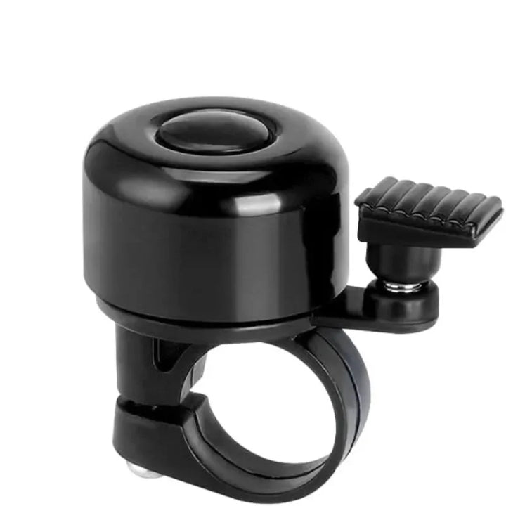 Compact Alloy Bike Bell - Loud Crisp Sound Safety Alarm for Mountain &amp; Road Bikes - Small Size
