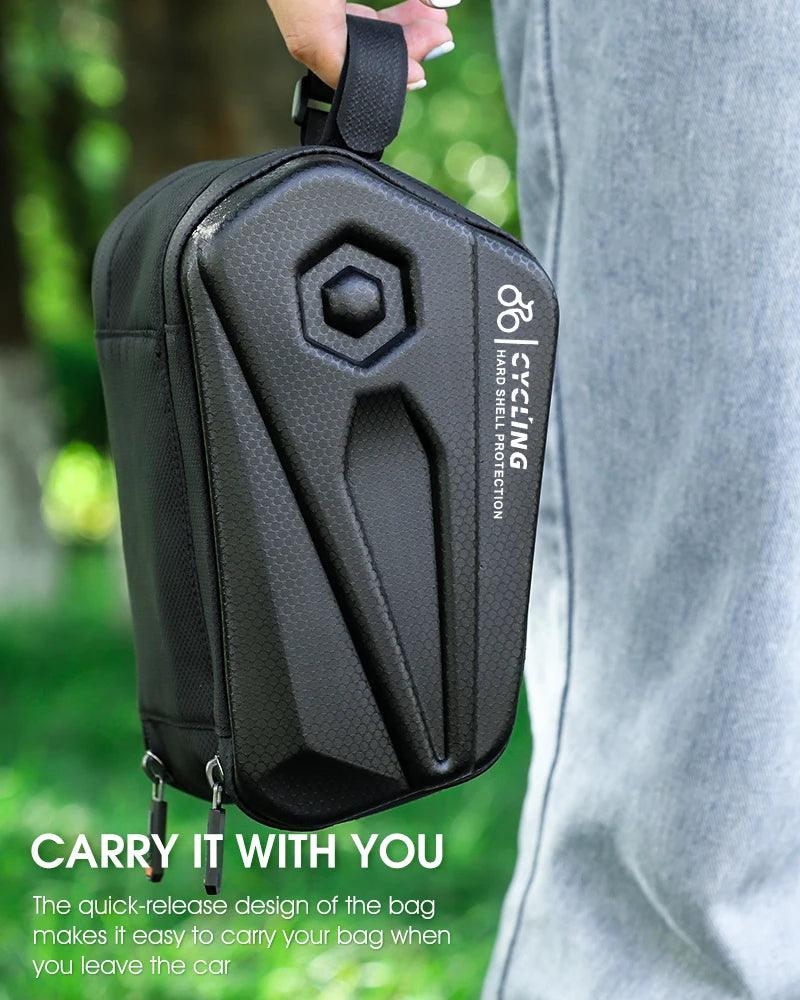 WEST BIKING 100% Waterproof Bicycle Saddle Bag - Seamless Weld Under Seat Storage - Reflective Rainproof MTB &amp; Road Bike Tool Pouch