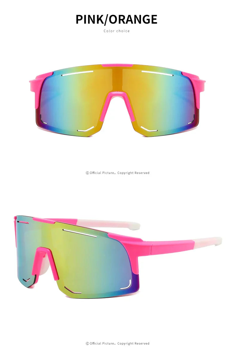 Professional Polarized Cycling Sunglasses - UV400 Protection Windproof Sport Eyewear for Men &amp; Women