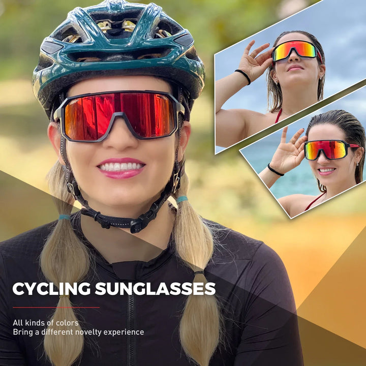 SCVCN Photochromic Cycling Sunglasses - Smart Color-Change Lens - UV400 TR-90 Ultralight Eyewear for MTB, Road Bike &amp; Running