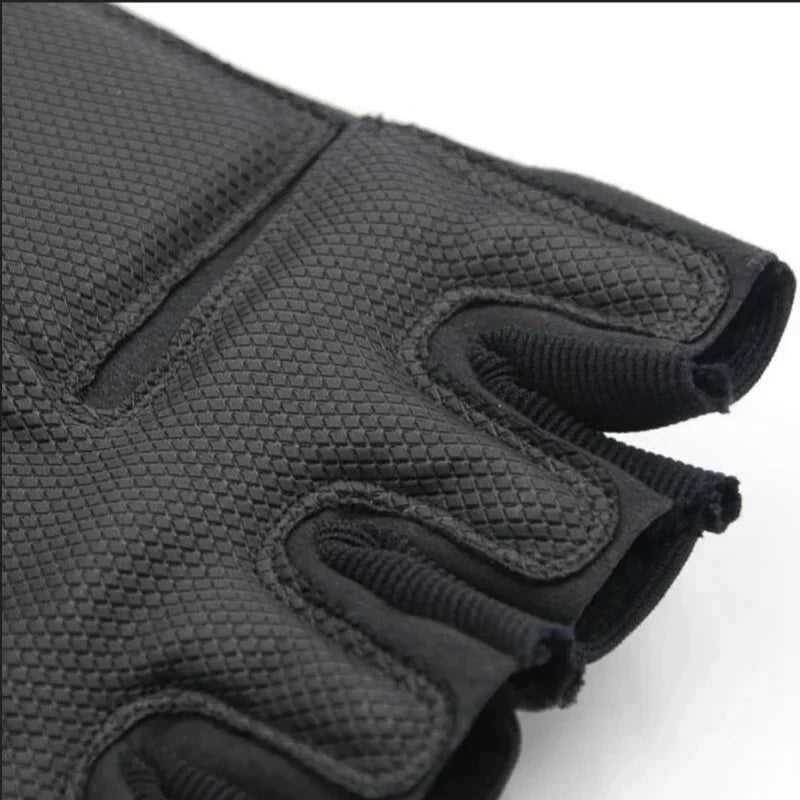 Tactical Half-Finger Outdoor Gloves - Military Grade Impact Protection - Non-Slip Sports Mittens for Shooting, Hunting, Cycling &amp; Motorcycle