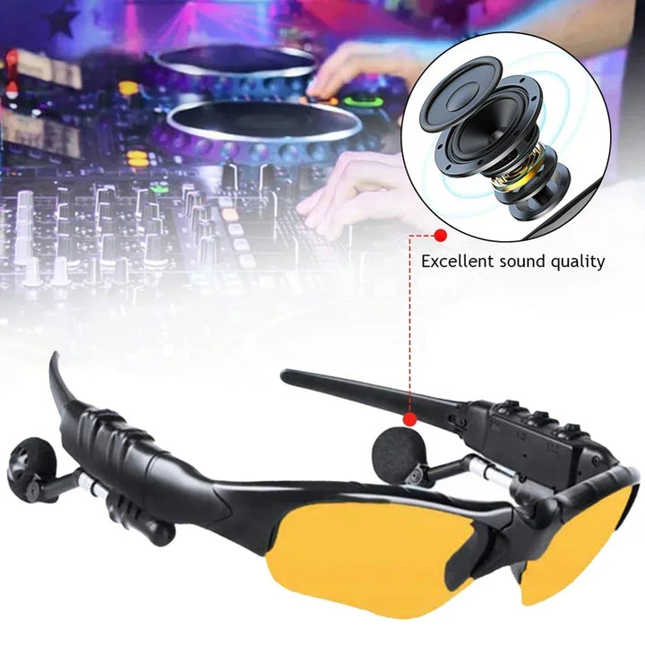5.0 Bluetooth Smart Glasses - Wireless Stereo Audio Sunglasses with Mic for Driving, Cycling &amp; Outdoor Sports
