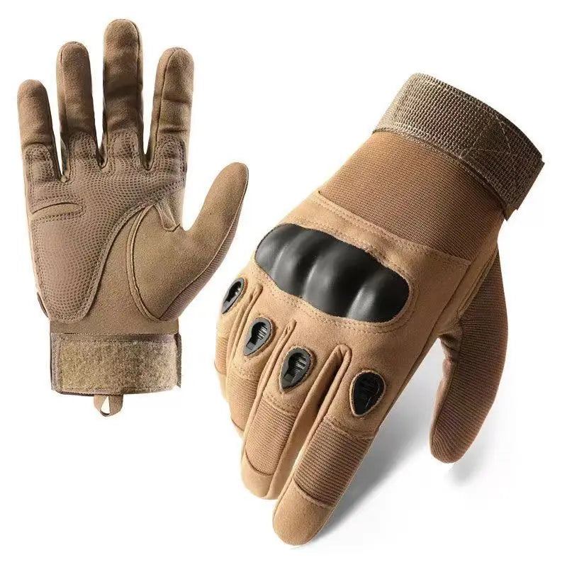 Tactical Military Full Finger Gloves - Soldier Combat Anti-Slip Mittens - Heavy Duty Gear for Airsoft, Shooting, Paintball &amp; MTB Racing
