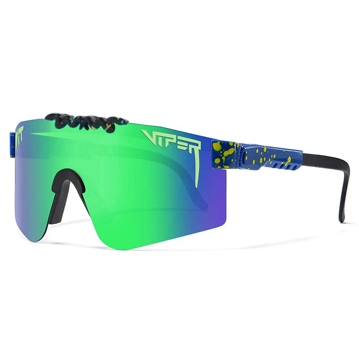 PIT VIPER Professional Cycling Sunglasses - UV400 Protection Shield - Impact Resistant PC Eyewear for Baseball, MTB &amp; Outdoor Sports