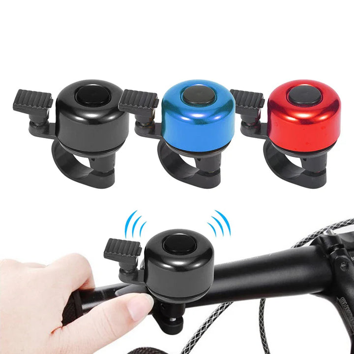 Universal Aluminum Alloy Bike Bell - Crisp Loud Sound Cycle Horn - Safety Warning Alarm for MTB, Road &amp; City Bikes (7 Colors)