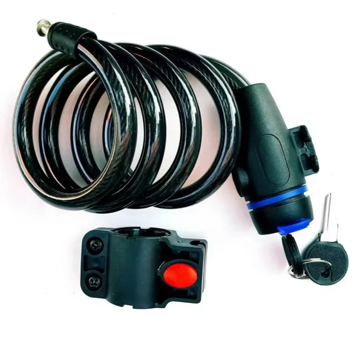 Heavy-Duty Bicycle Chain Lock - Anti-Theft Metal Security Lock with 2 Keys &amp; Protective Sleeve