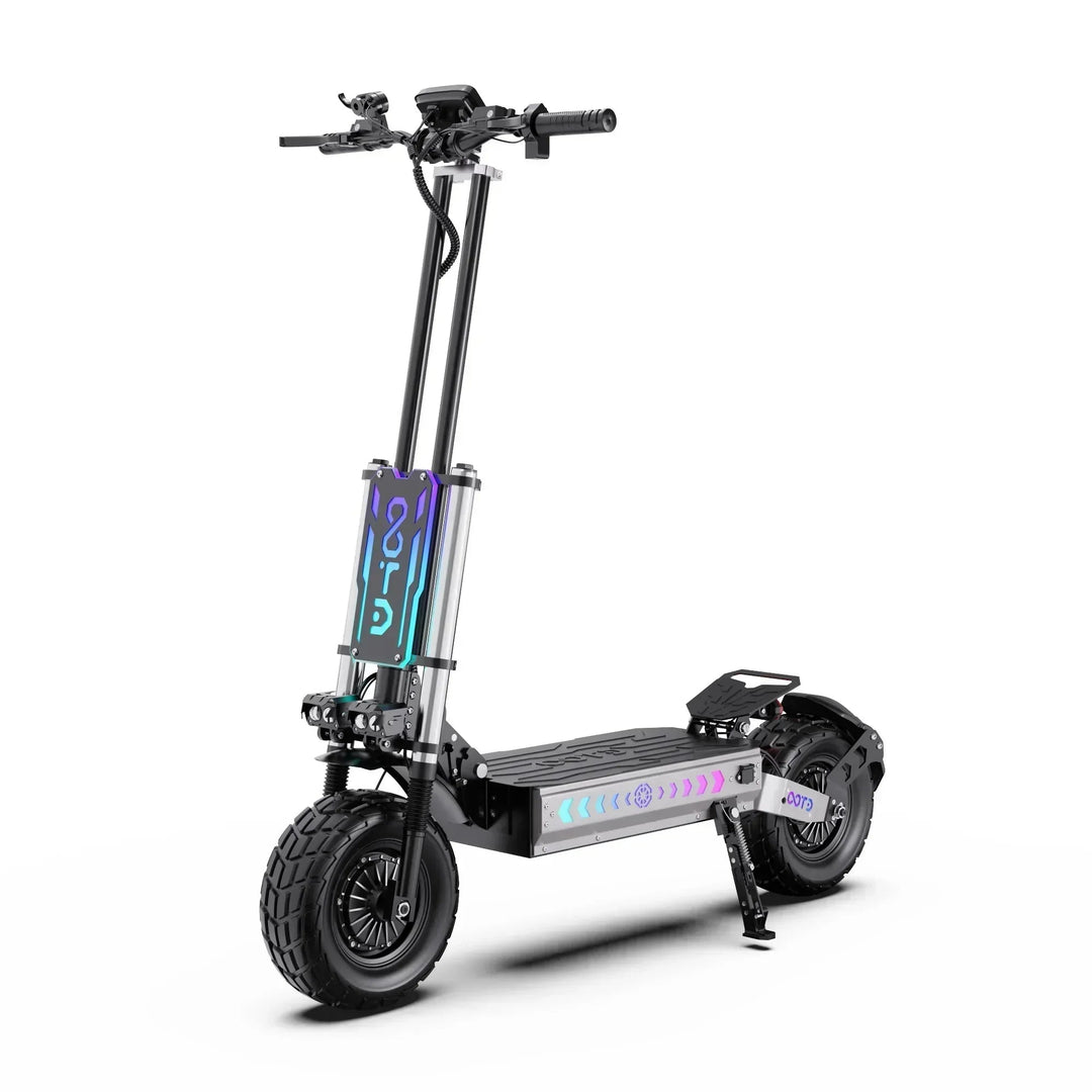 OOTD T90 Dual Drive Electric Scooter with NFC Unlock Hydraulic Suspension and Disc Brakes