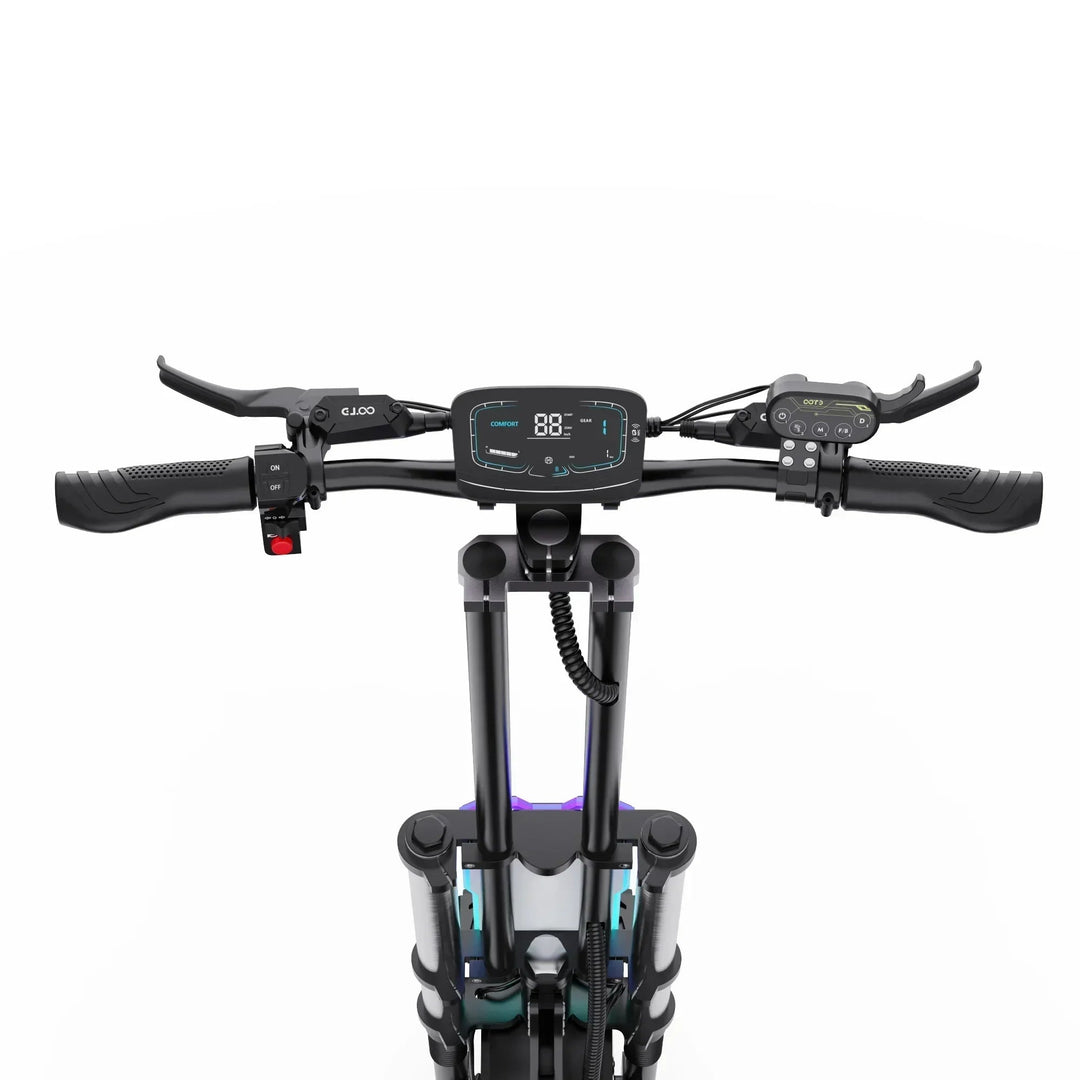 OOTD T90 Dual Drive Electric Scooter with NFC Unlock Hydraulic Suspension and Disc Brakes