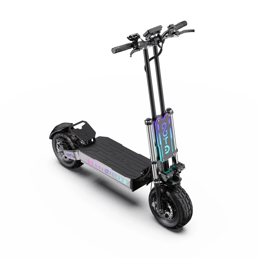 OOTD T90 Dual Drive Electric Scooter with NFC Unlock Hydraulic Suspension and Disc Brakes