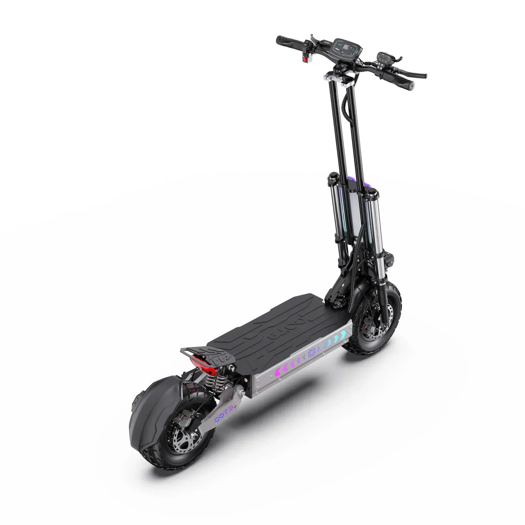 OOTD T90 Dual Drive Electric Scooter with NFC Unlock Hydraulic Suspension and Disc Brakes