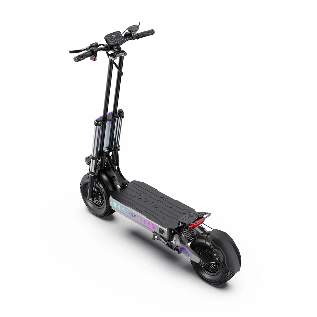 OOTD T90 Dual Drive Electric Scooter with NFC Unlock Hydraulic Suspension and Disc Brakes