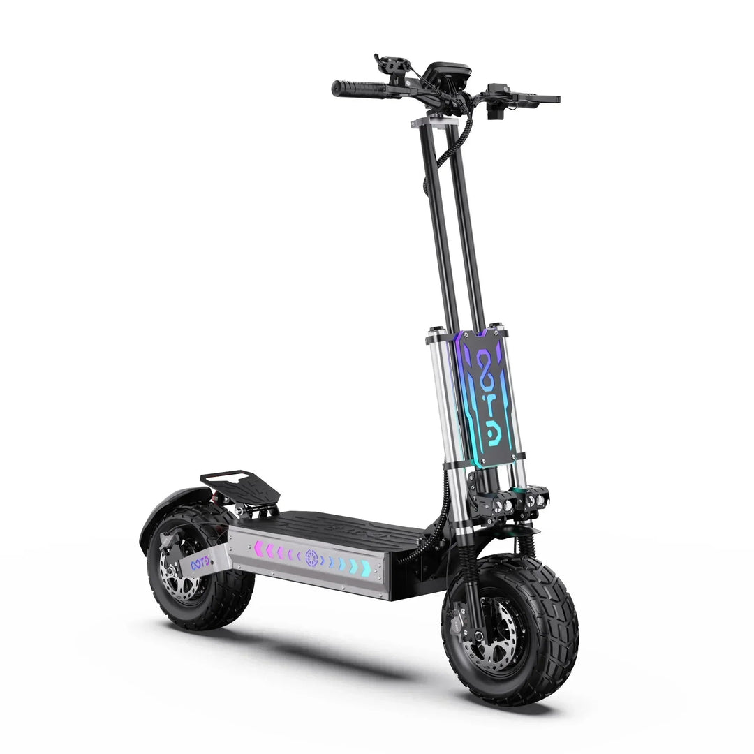 OOTD T90 Dual Drive Electric Scooter with NFC Unlock Hydraulic Suspension and Disc Brakes