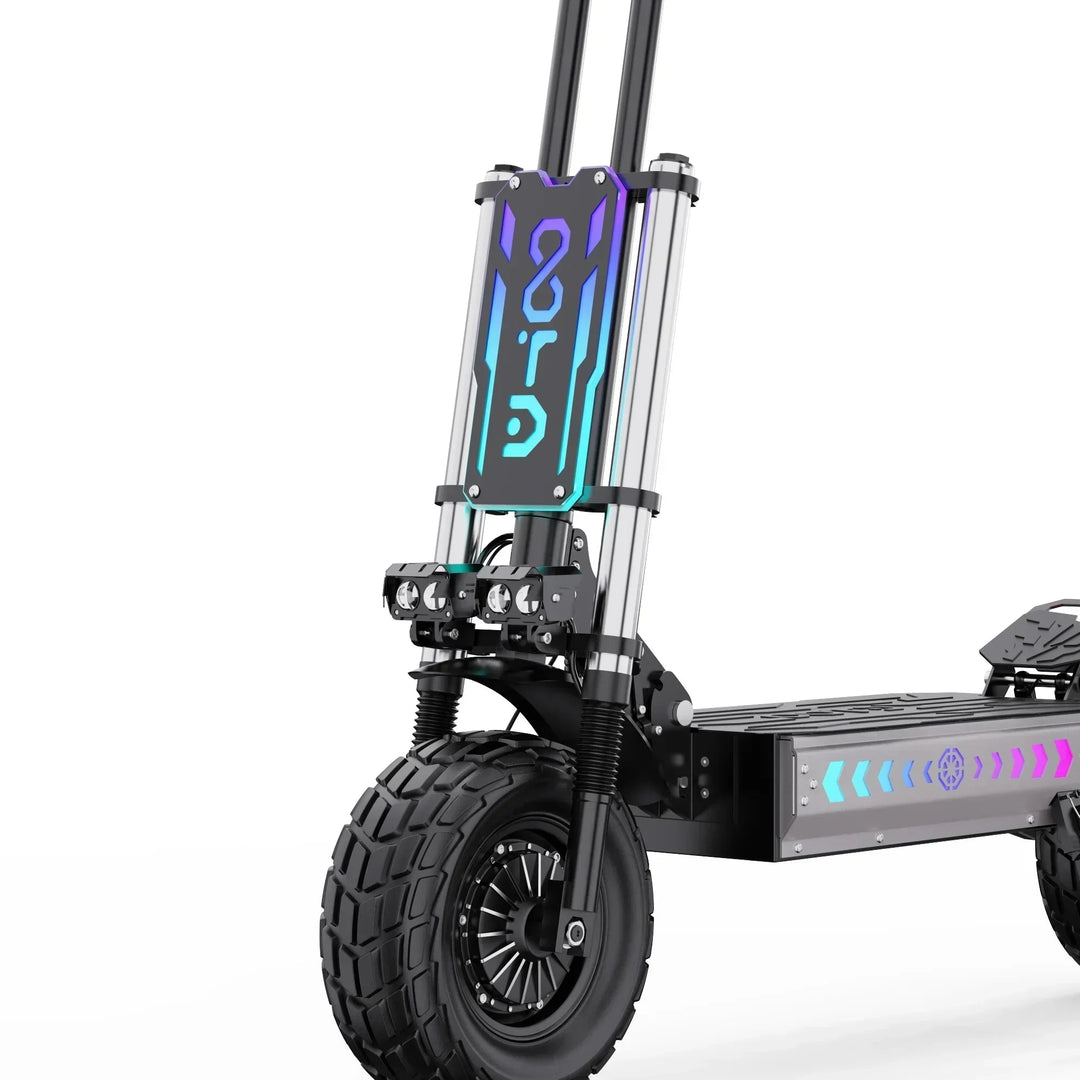 OOTD T90 Dual Drive Electric Scooter with NFC Unlock Hydraulic Suspension and Disc Brakes