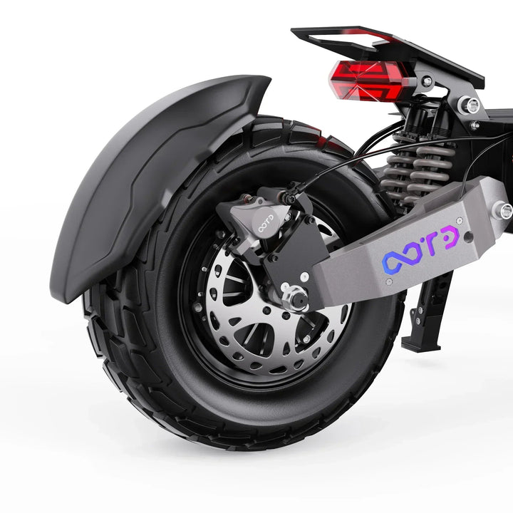 OOTD T90 Dual Drive Electric Scooter with NFC Unlock Hydraulic Suspension and Disc Brakes